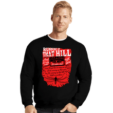 Load image into Gallery viewer, Daily_Deal_Shirts Crewneck Sweater, Unisex / Small / Black Running Up That Hill Tape
