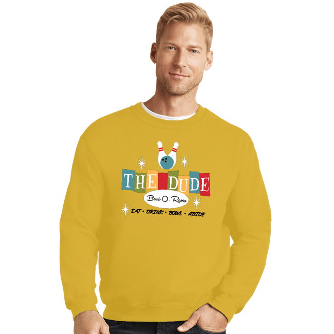 Shirts Crewneck Sweater, Unisex / Small / Gold The Dude
