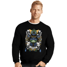 Load image into Gallery viewer, Daily_Deal_Shirts Crewneck Sweater, Unisex / Small / Black Samurai Leo
