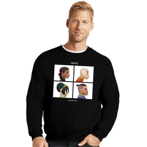 Secret_Shirts Crewneck Sweater, Unisex / Small / Black Bending Friendz