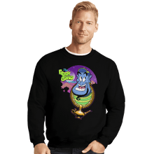Load image into Gallery viewer, Shirts Crewneck Sweater, Unisex / Small / Black Fresh Genie Of Agrabah

