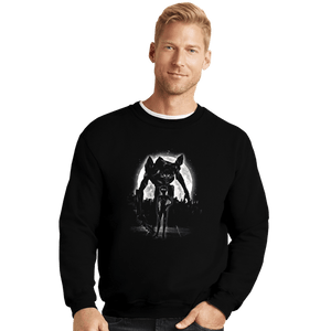 Shirts Crewneck Sweater, Unisex / Small / Black Moonlight Unit 01