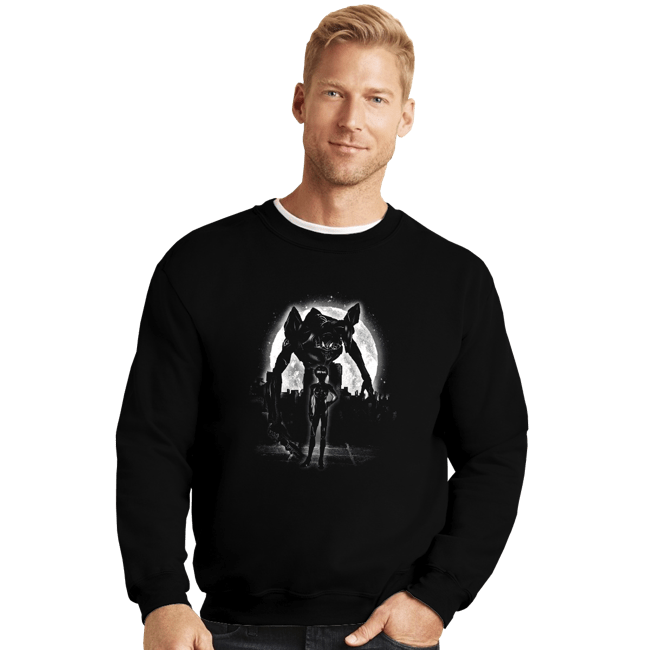 Shirts Crewneck Sweater, Unisex / Small / Black Moonlight Unit 01