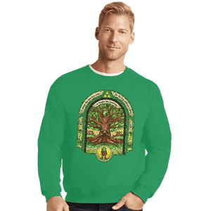 Shirts Crewneck Sweater, Unisex / Small / Irish Green Deku Tree