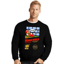 Load image into Gallery viewer, Secret_Shirts Crewneck Sweater, Unisex / Small / Black Super Mehrio
