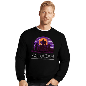 Shirts Crewneck Sweater, Unisex / Small / Black Agrabah Desert Kingdom