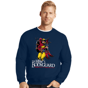 Daily_Deal_Shirts Crewneck Sweater, Unisex / Small / Navy The Merc's Bodyguard