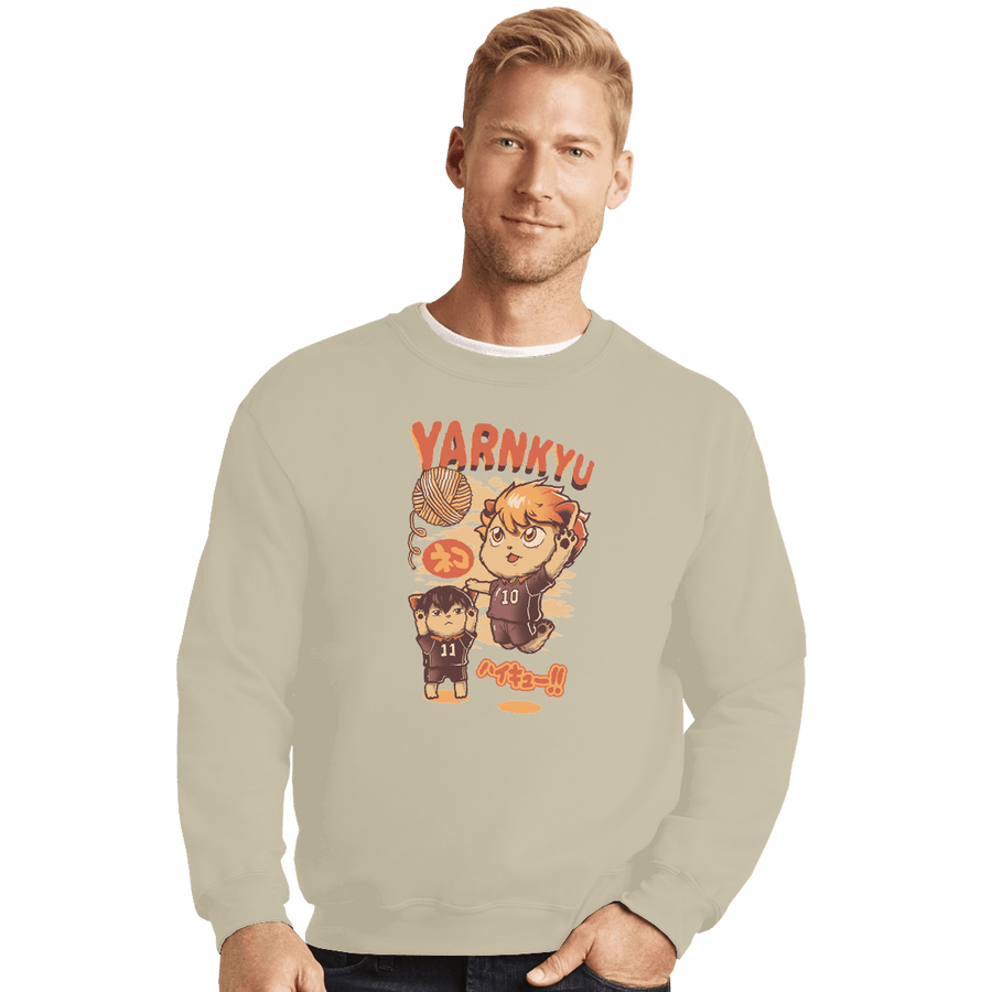 Shirts Crewneck Sweater, Unisex / Small / Sand Yarnkyu