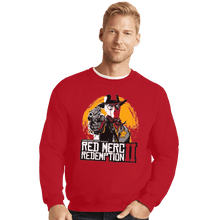 Load image into Gallery viewer, Shirts Crewneck Sweater, Unisex / Small / Red Red Merc Redemption
