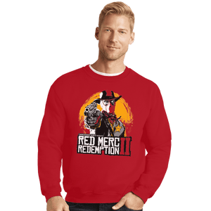 Shirts Crewneck Sweater, Unisex / Small / Red Red Merc Redemption