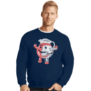 Secret_Shirts Crewneck Sweater, Unisex / Small / Navy In The Kool Aid