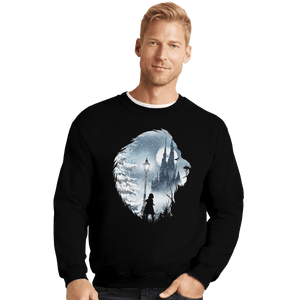 Shirts Crewneck Sweater, Unisex / Small / Black Mystical Winter
