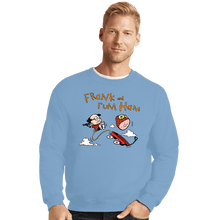 Load image into Gallery viewer, Secret_Shirts Crewneck Sweater, Unisex / Small / Powder Blue Frank &amp; Rum Ham!
