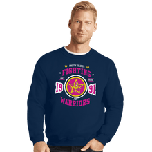 Load image into Gallery viewer, Shirts Crewneck Sweater, Unisex / Small / Navy Fighting Senshi
