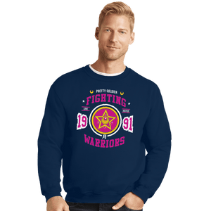 Shirts Crewneck Sweater, Unisex / Small / Navy Fighting Senshi