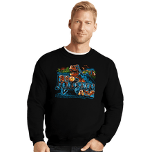 Load image into Gallery viewer, Daily_Deal_Shirts Crewneck Sweater, Unisex / Small / Black Welcome to the Neo-Jurassic Age
