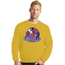 Load image into Gallery viewer, Secret_Shirts Crewneck Sweater, Unisex / Small / Gold A Poker Of Jokers
