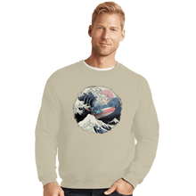 Load image into Gallery viewer, Secret_Shirts Crewneck Sweater, Unisex / Small / Sand The Great Alien
