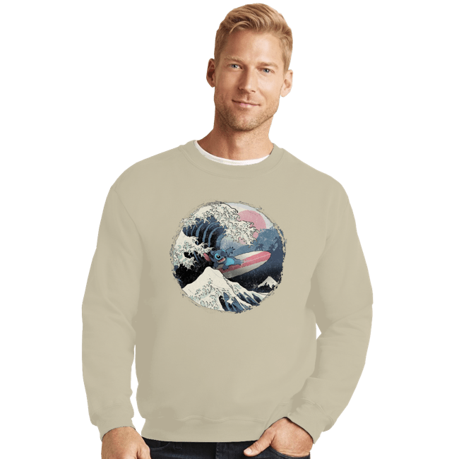 Secret_Shirts Crewneck Sweater, Unisex / Small / Sand The Great Alien