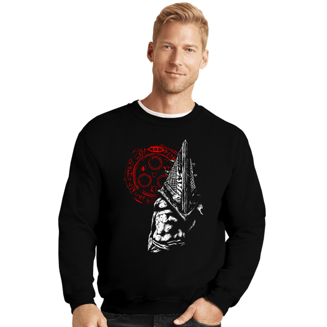 Shirts Crewneck Sweater, Unisex / Small / Black Silent Pyramid Head