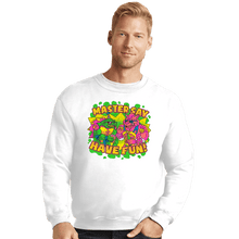 Load image into Gallery viewer, Daily_Deal_Shirts Crewneck Sweater, Unisex / Small / White Party Mutants
