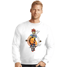 Load image into Gallery viewer, Daily_Deal_Shirts Crewneck Sweater, Unisex / Small / White Cross Dimension
