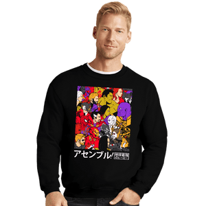 Shirts Crewneck Sweater, Unisex / Small / Black Assemble!