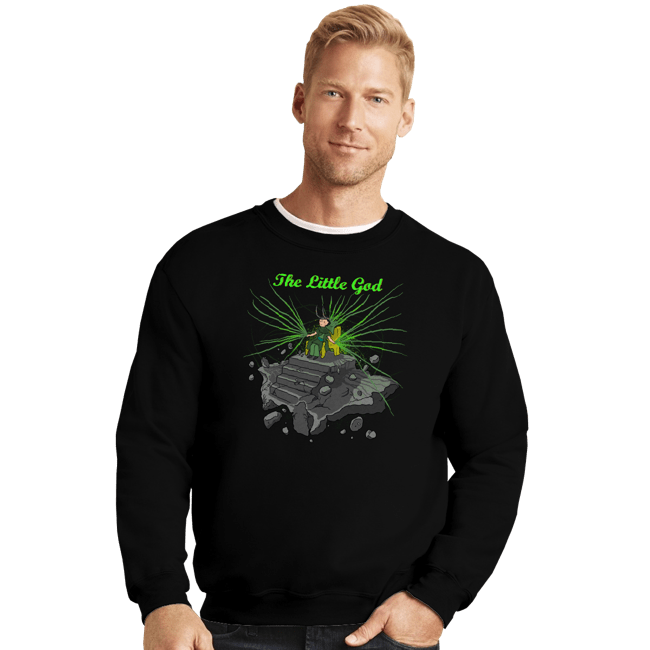 Secret_Shirts Crewneck Sweater, Unisex / Small / Black The Little God