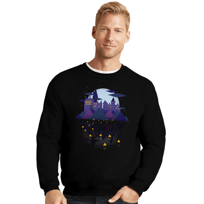 Daily_Deal_Shirts Crewneck Sweater, Unisex / Small / Black Wizard Castle
