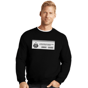 Shirts Crewneck Sweater, Unisex / Small / Black Alert Cat