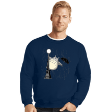 Load image into Gallery viewer, Shirts Crewneck Sweater, Unisex / Small / Navy Just Singing In The Rain
