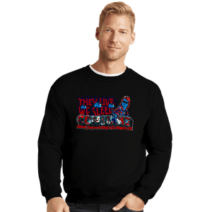 Daily_Deal_Shirts Crewneck Sweater, Unisex / Small / Black Consume LA
