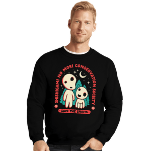 Daily_Deal_Shirts Crewneck Sweater, Unisex / Small / Black Save The Spirits