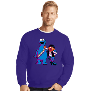 Daily_Deal_Shirts Crewneck Sweater, Unisex / Small / Violet Scruffy Looking Smugglers