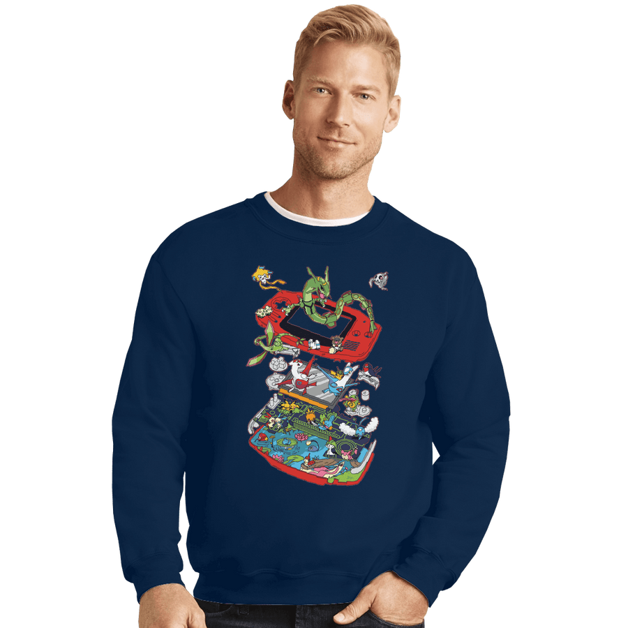 Shirts Crewneck Sweater, Unisex / Small / Navy 3rd Gen