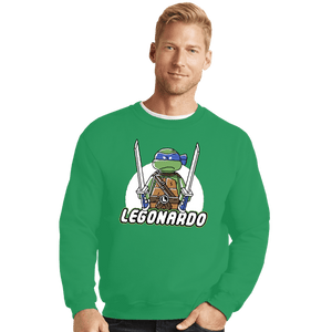 Daily_Deal_Shirts Crewneck Sweater, Unisex / Small / Irish Green Legonardo