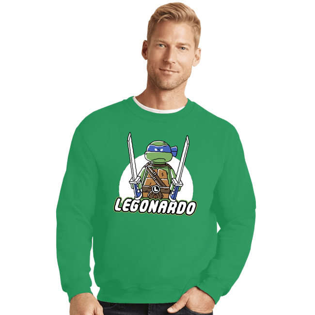 Daily_Deal_Shirts Crewneck Sweater, Unisex / Small / Irish Green Legonardo