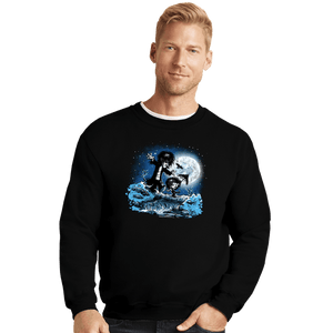 Daily_Deal_Shirts Crewneck Sweater, Unisex / Small / Black Dream And Death