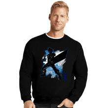 Load image into Gallery viewer, Shirts Crewneck Sweater, Unisex / Small / Black Cosmic Ex Soldier
