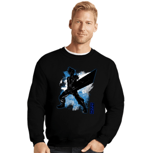 Shirts Crewneck Sweater, Unisex / Small / Black Cosmic Ex Soldier