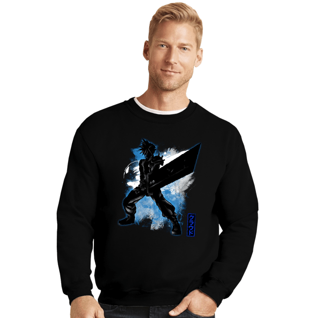 Shirts Crewneck Sweater, Unisex / Small / Black Cosmic Ex Soldier