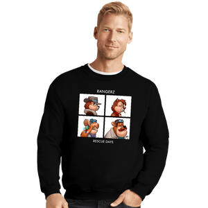 Daily_Deal_Shirts Crewneck Sweater, Unisex / Small / Black The Rangerz