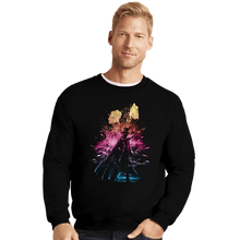 Load image into Gallery viewer, Shirts Crewneck Sweater, Unisex / Small / Black Tuxedo Storm
