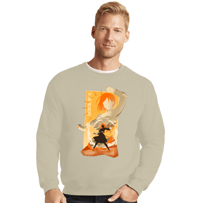 Shirts Crewneck Sweater, Unisex / Small / Sand Hammer Nail And Strawdoll