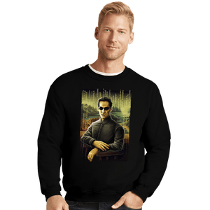 Daily_Deal_Shirts Crewneck Sweater, Unisex / Small / Black Mona Neo