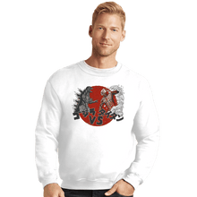 Load image into Gallery viewer, Shirts Crewneck Sweater, Unisex / Small / White Battle Of Titans
