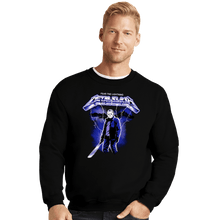 Load image into Gallery viewer, Daily_Deal_Shirts Crewneck Sweater, Unisex / Small / Black Metal Slash
