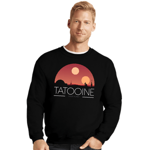 Shirts Crewneck Sweater, Unisex / Small / Black Desert Planet