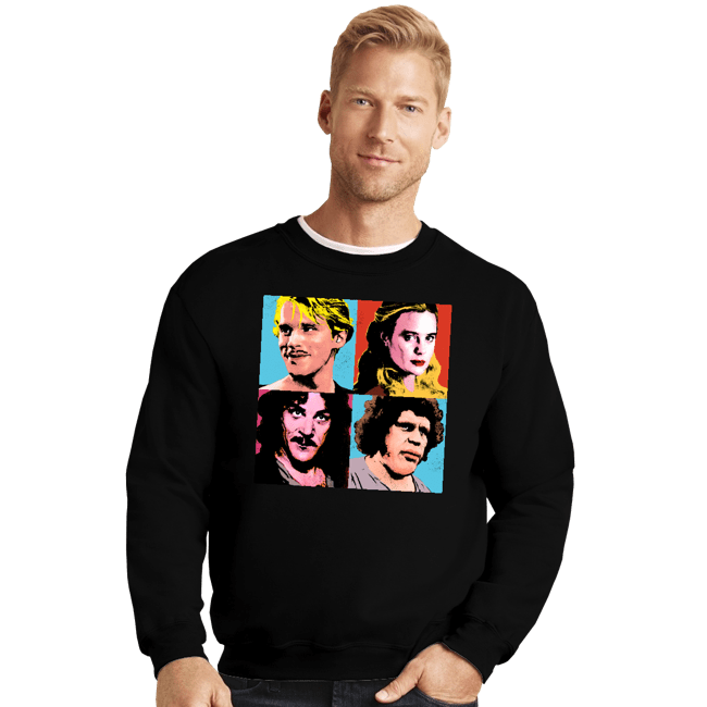 Shirts Crewneck Sweater, Unisex / Small / Black Princess Warhol