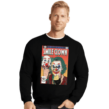 Load image into Gallery viewer, Shirts Crewneck Sweater, Unisex / Small / Black Smile Clown
